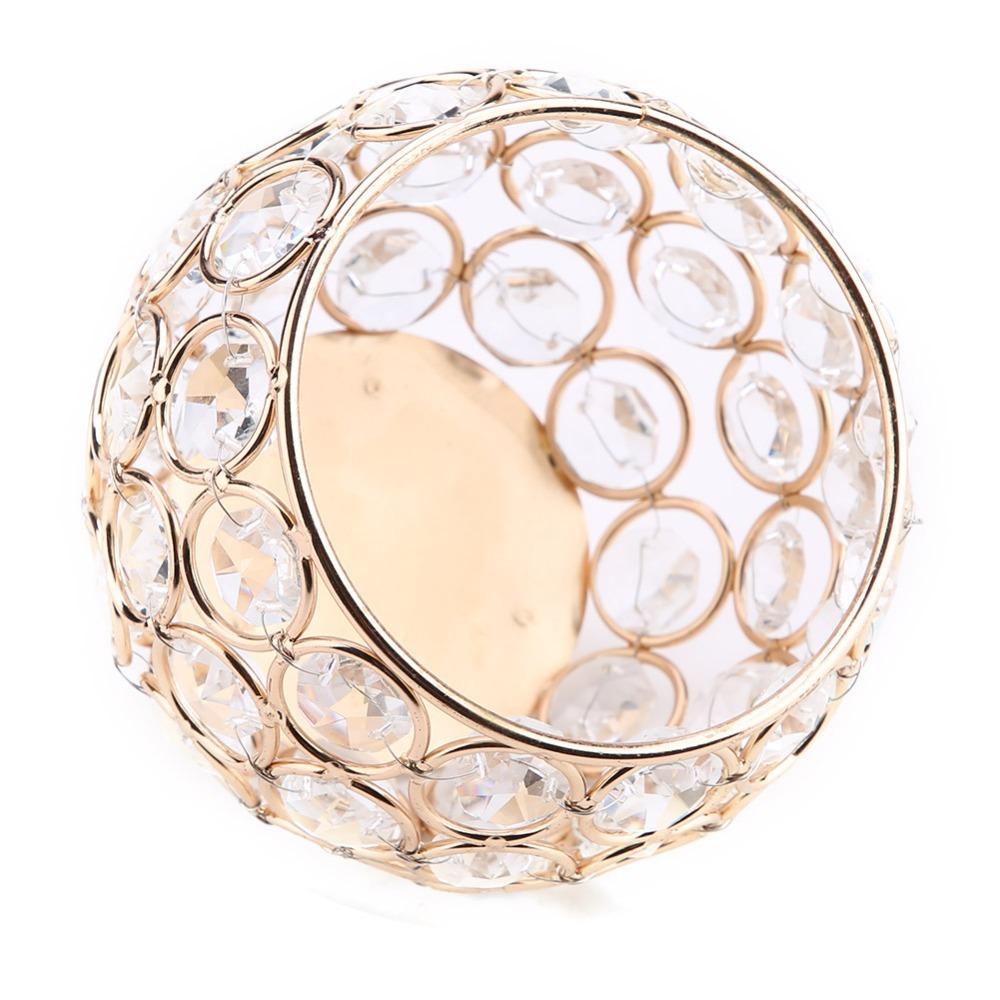 Silver Crystal Candle Holder Beads Tealight Candle Holder Votive Candle Holder Wedding Decor