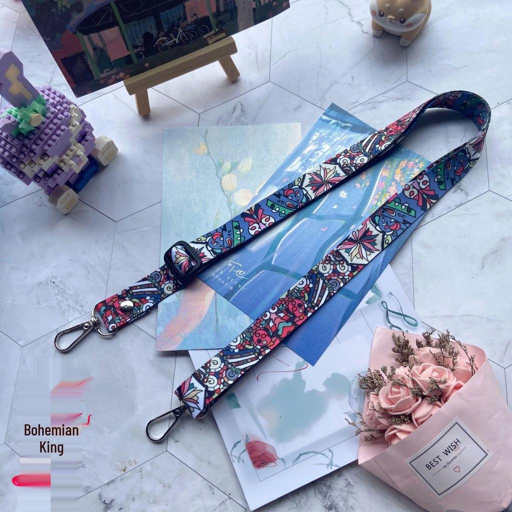 Adjustable Retro Totem Crossbody Mobile Phone Lanyard – Anti-Lost, Wear On Back or Around Neck.