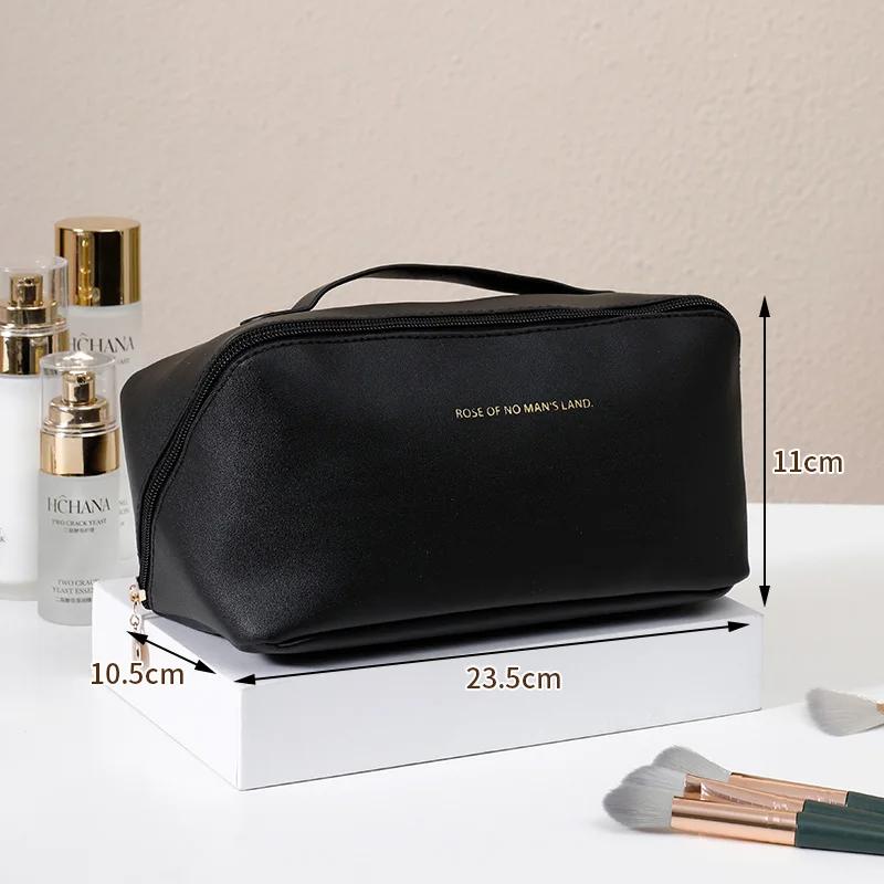 Reise-Kosmetiktasche mit großem Fassungsvermögen, tragbare PU-Make-up-Tasche, Damen wasserdichte Badezimmer-Waschtasche, multifunktionelles Kulturbeutel-Set