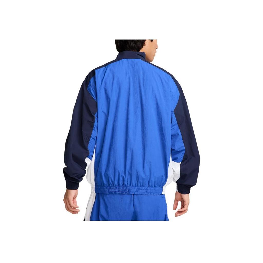 Nike Color Block Zip Up Long Sleeve Jacket Men Jackets Blue HQ6110-480