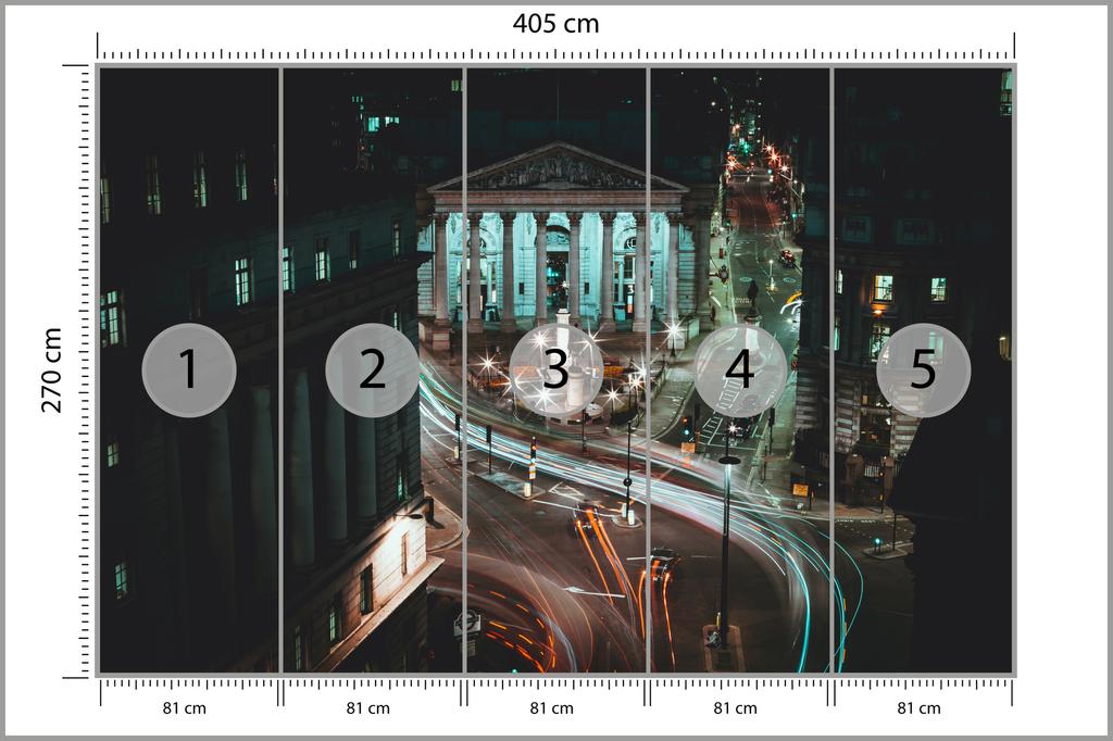 Photomural London At Night  Structural Vinyl 405x270
