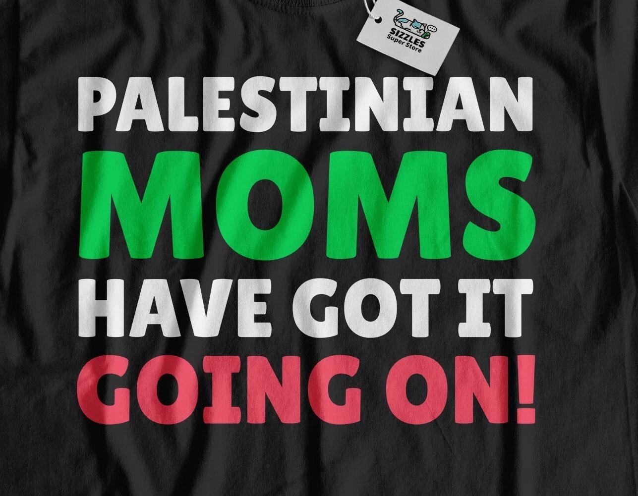 

Funny Palestinian Mom T-Shirt Palestine Mothers Day Gifts M