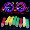 10pcs Car Interior T5 Led 1 SMD DC 12V Light Ceramic Dashboard Gauge Instrument Ceramic Car Auto Side Wedge Light Lamp 6 Colors