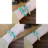 Sunflower Bracelet Starfish Ceramic Beaded Jewelry Decoration Women Gift Fashion