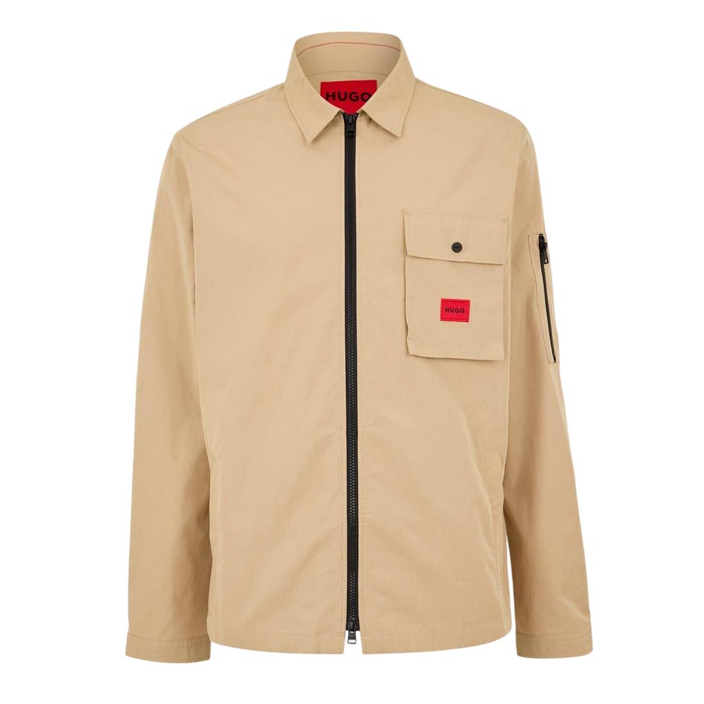 Hugo Mens Logo Cotton Overshirt