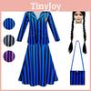 Stylish Wednesday Addams Enid School Uniform Party Dress For Girls