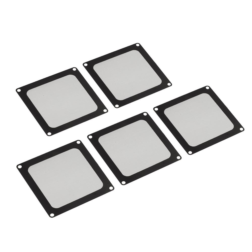 5PCS Nylon Mesh PC Chassis Dust Filter Reusable Chassis Dust Cover  Computer Cooler Fan