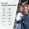 Smart Digital Multimeter, 6000 Counts, Rechargeable Multitester with Large LCD Display, ACDC