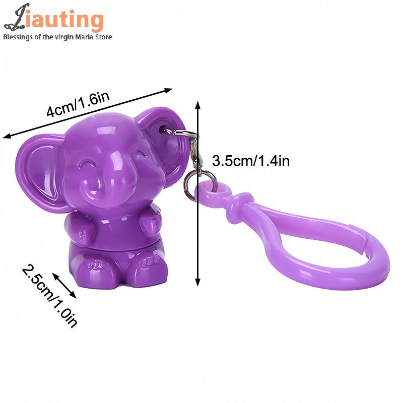Elephant Shaped Silicone Lip Brush Keychain Pendant Fashion Makeup Brush Cute Lip Mud Halo Dye Brush Concealer Brush