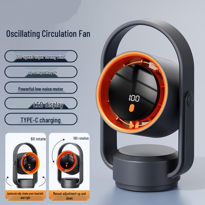 ZISIZ Bladeless Oscillating Desktop Fan