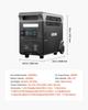 Przenośna stacja zasilania, 3600W 3840Wh Stacja zasilania Generator słoneczny z 10 portami wyjściowymi i regulowaną mocą wejściową, Rozszerzalna bateria zapasowa LiFePO4