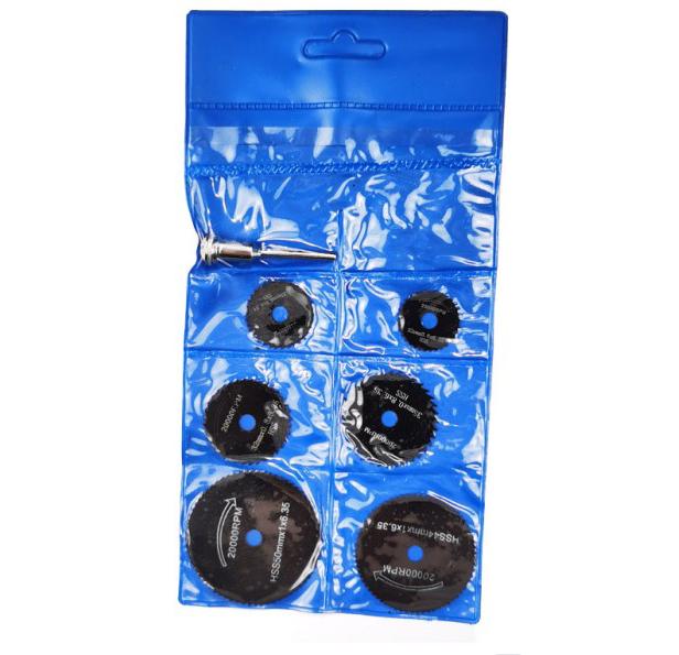 

7 шт. Черный высокоскоростной стальной режущий диск для дерева, пластика, меди, алюминия, мягкого металла, маленький пильный диск, аксессуары для электрической фрезы