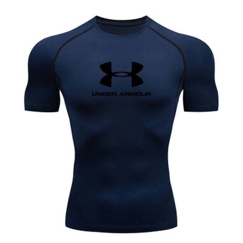 Men's Quick Dry Compression Athletic T-Shirt, Breathable Str