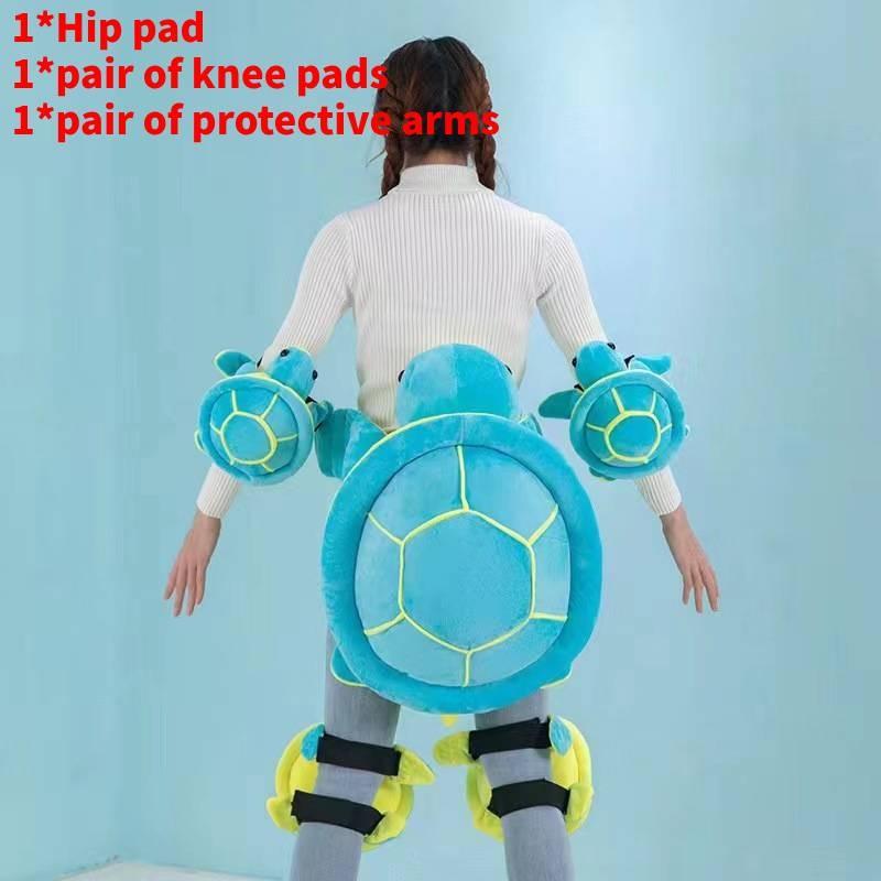 Plush Toys Turtle Protective Snow Gear Set With For Kids Skiing Doll Stuffed