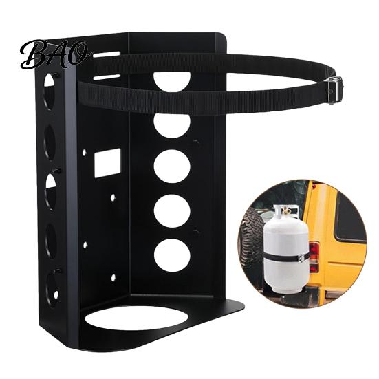 Truck Bed Tank Bracket Propane Mounting Bracket, Adjustable Stainless Steel Strap Design, Heavy Duty Rust Resistant Gas Bottle Holder for Outdoor