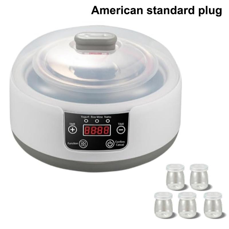 

1.2 л Электрическая Мини-Йогуртница Автоматическая Многофункциональная Бытовая Машина для Приготовления Рисового Вина DIY Йогурта и Натто