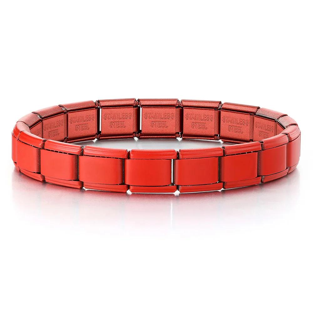 2025 Neu Herren und Damen Sternenfarben 18 Stück Italienischer Charm Passend für 9mm Edelstahl Modulares Armband Großhandelsschmuck