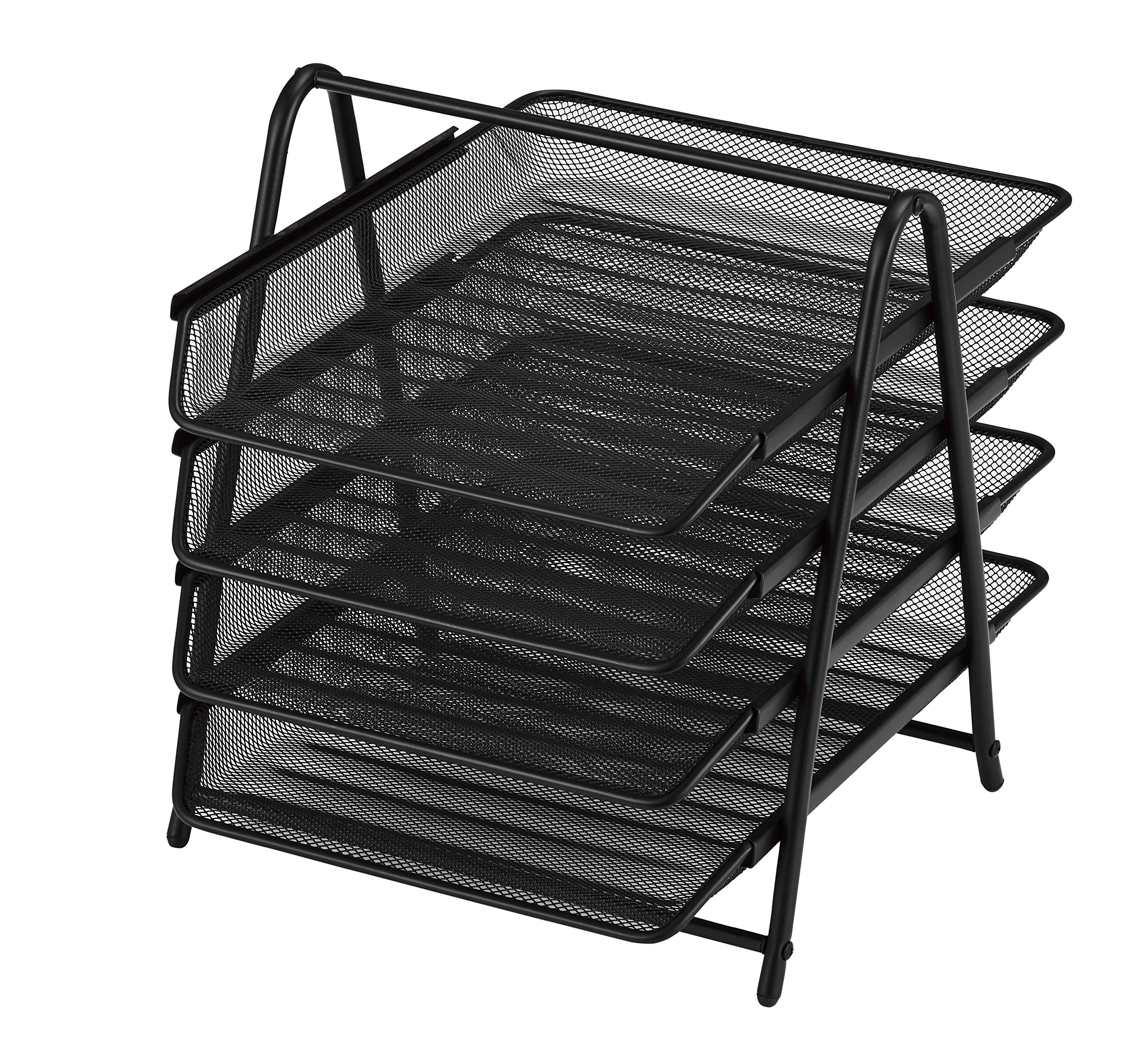 Металлический лоток для документов Pearl Черный 4 яруса N-7587 6330₽