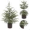Arbre Artificiel en Pot Plante Verte 17,7x23,6 pouces Réaliste Non Décoré Table Noël pour