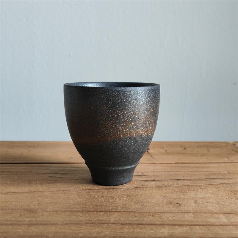 Coarse Pottery Master Cup Retro Kung Fu Teacup Master Cup Latte Flower Personal Cup Tea Cup Large Teacup