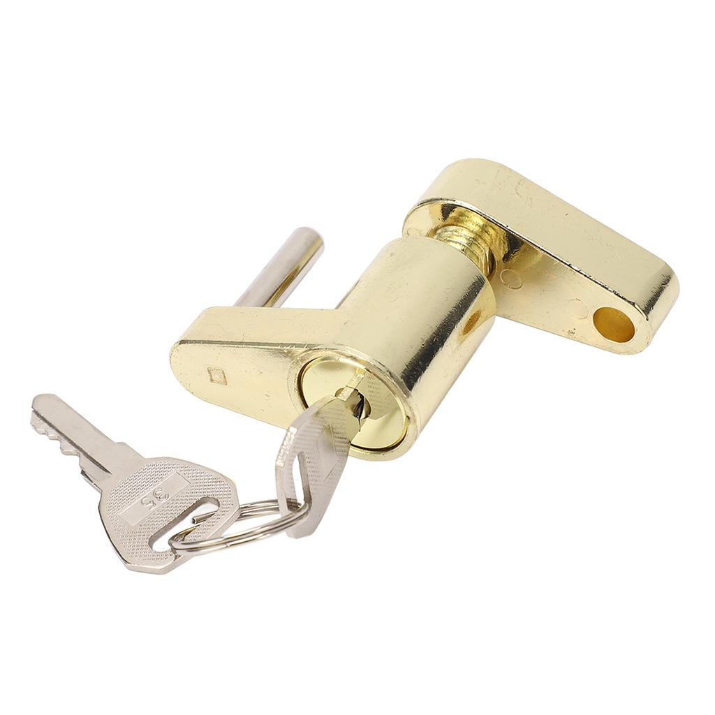 Trailer Tongue Coupler Lock Heavy Duty Anti Theft Versatile Coupler Lock for RVS Trucks Toolbox Black