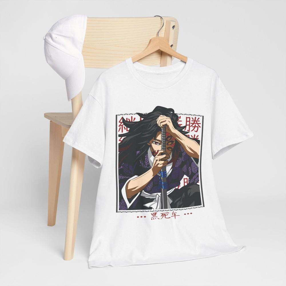 

Kokushibo T-Shirt Demon Slayer Kimetsu No Yaiba Anime Manga Black Shirt All Size 3XL
