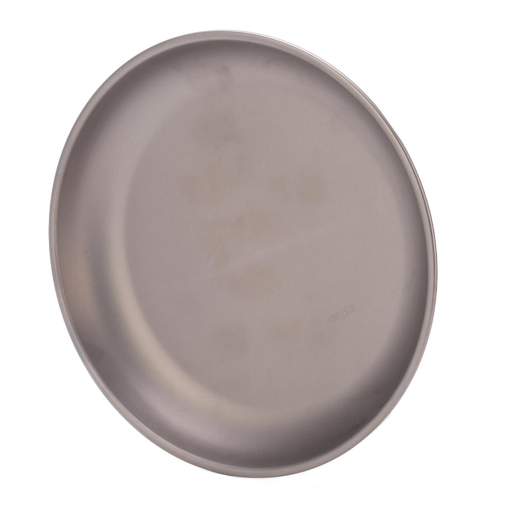 Pure Titanium Saucer Dishes Outdoor Tableware Camping Hiking Plates Cutlery Picnic PlateLarge
