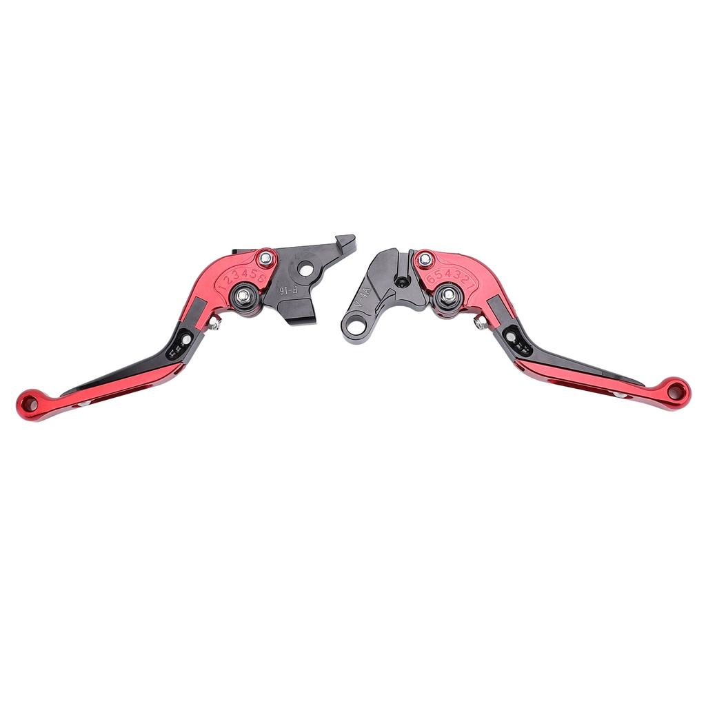 2 Pcs Foldable Clutch Brake Lever 6 Gear Adjustable Folding Brake Handle Lever for MSX 125 GROM 2014 To 2023