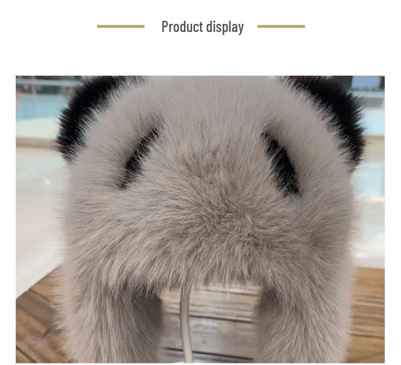 Winter Warm Raccoon Hat for Adults & Kids - Cute Scenic Photo Accessory