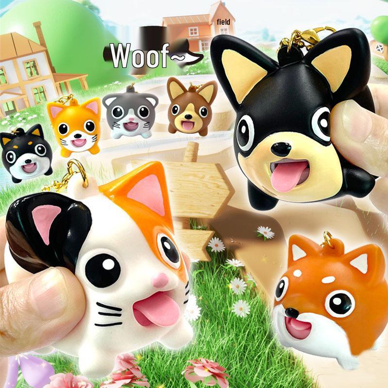 

Children s Creative Tongue-Sticking Squeeze Doll - Stress Relief Pendant Toy