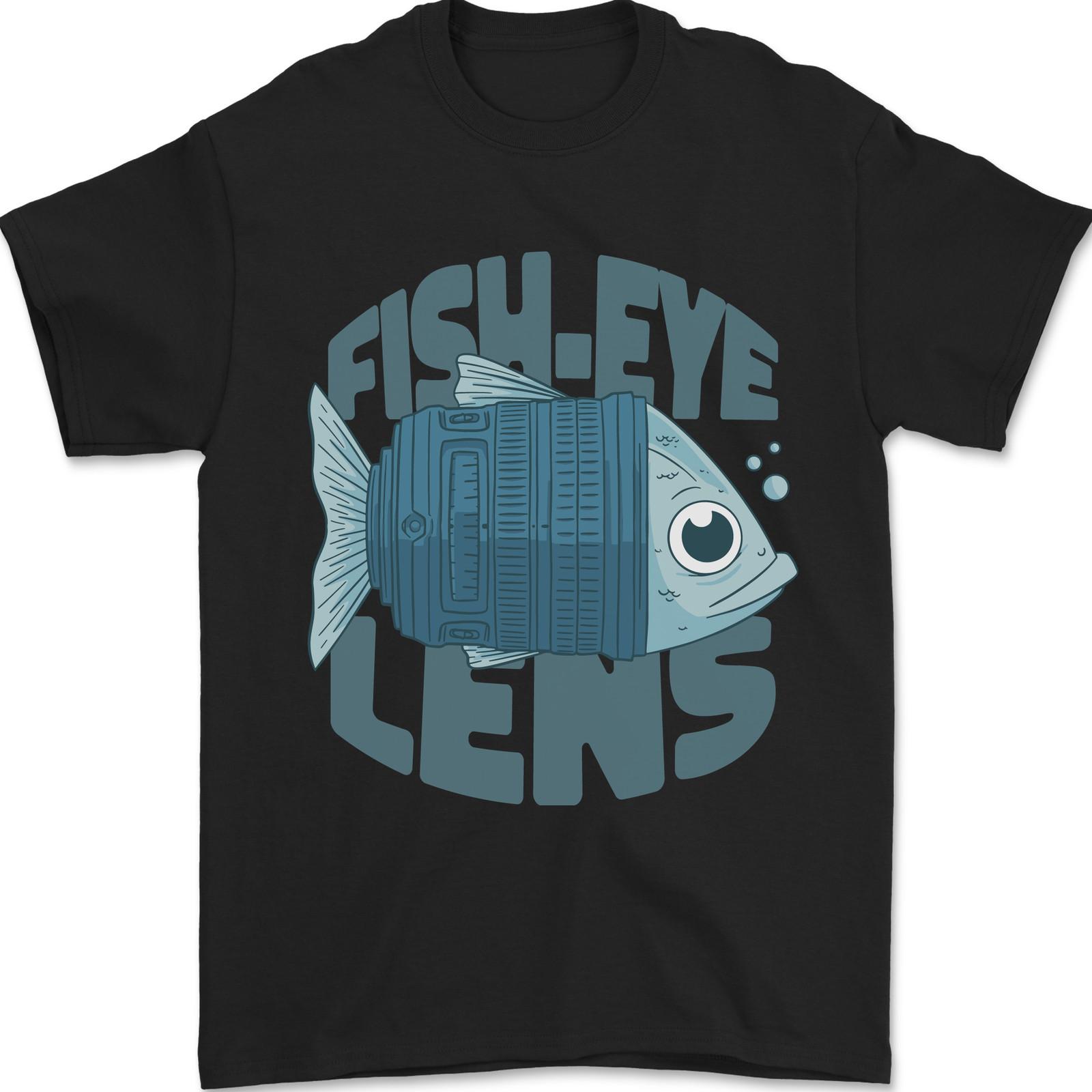 Photography Funny Fisheye Lens Photographer Mens T-Shirt 100% Cotton S разноцветный