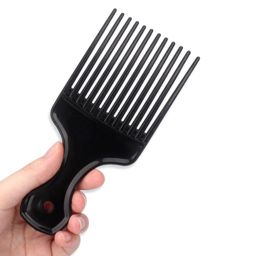 Plastic Fork Hairbrush Black Pick Comb Curly Afro Insert Hair Combs  Salon