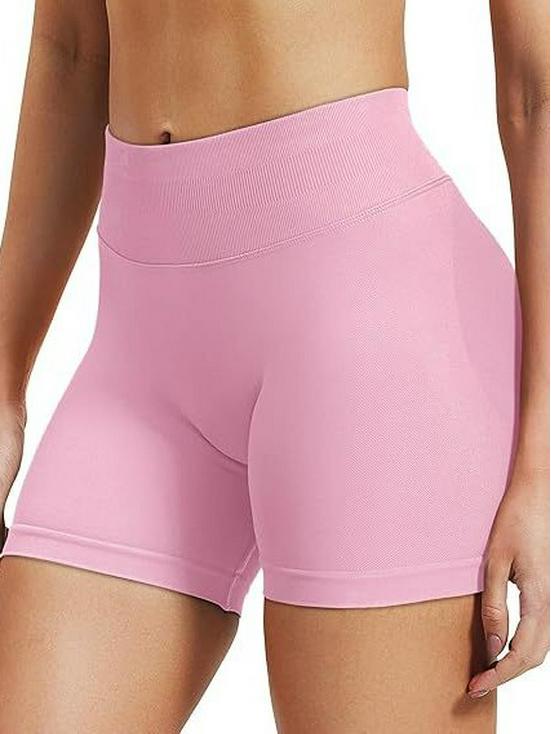 Dfyne High Waist Hip Lifting Yoga & Running Shorts
