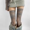 Jk Girls Mid-tube Stockings Sexy Lace Ultra-thin Calf Socks Soft Hollow Out Socks