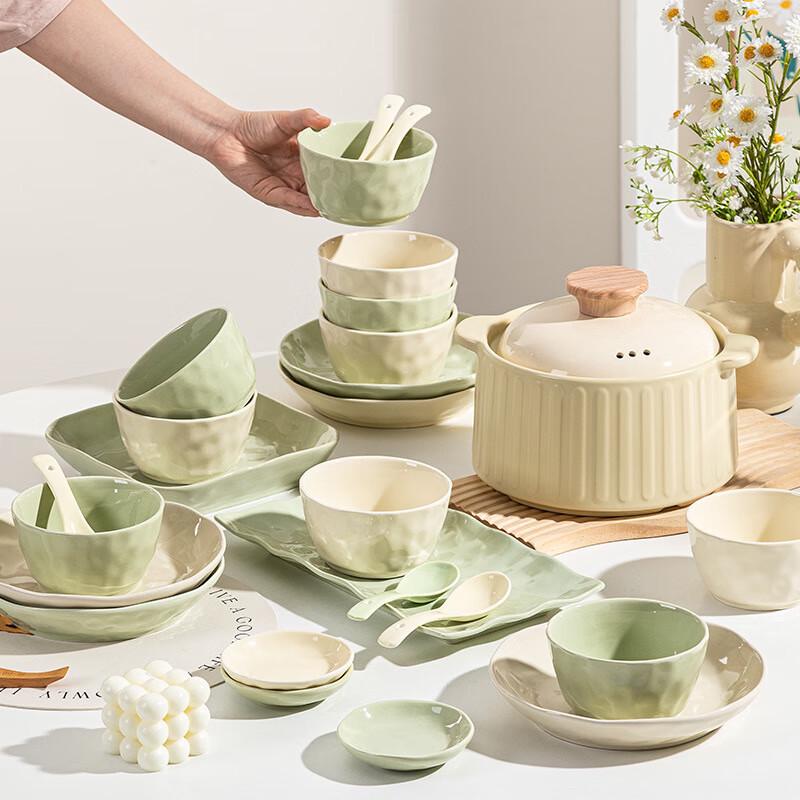 ZISIZ Cream Style Underglaze Ceramic Scalloped Soup Bowl