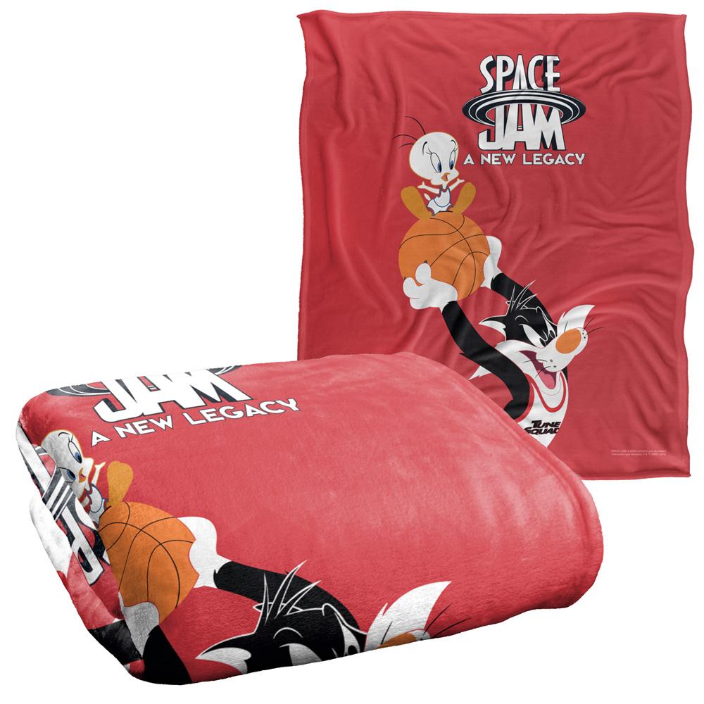 Space Jam: A New Legacy Silky Mono Sylvester & Tweety Supersoft Blanket