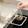 Foldable Kitchen Sink Filter Rack With Suction Cup & Storage Box, Vegetable Basin Waste Mesh Filter Kitchen Drain Organizer