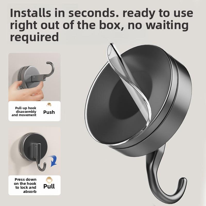 Multifunctional Pierce-free Toilet Traceless Suction Cup Hook