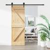VidaXL Sliding Door and Hardware Kit 70x210 Cm Solid Pine, Interior Door, Interior Barn Door 3203197