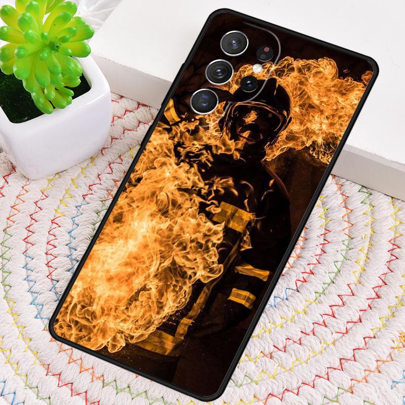 Fire Fireman Firefighter Phone Case for Samsung Galaxy Note 10 Pro S26 Ultra S23 S24 FE S25 S21 S22 PLUS Shockproof Cove