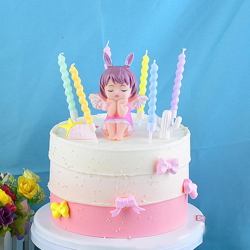 

Романтическая сердечная нить свеча креативная вечеринка торт искусство свеча мультфильм день рождения романтический красочный свежий выпечка украшение разноцветный