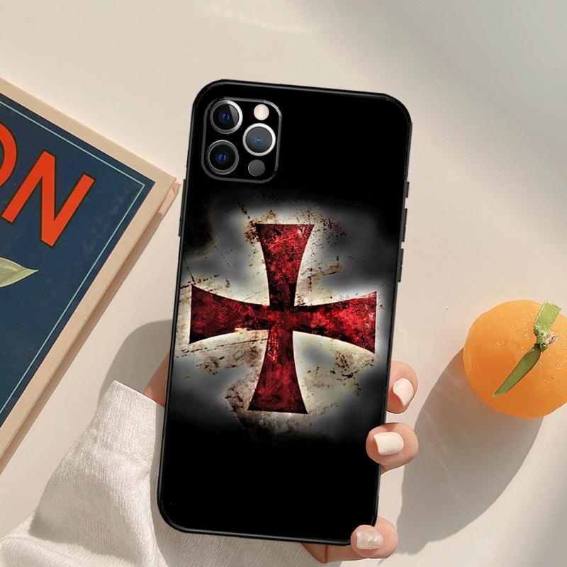 Templar Knight Cover Case For iPhone 16 15 14 Pro Max 15 14 13 12 11 Pro Max XS 12 13 Mini 15 Plus Fundas