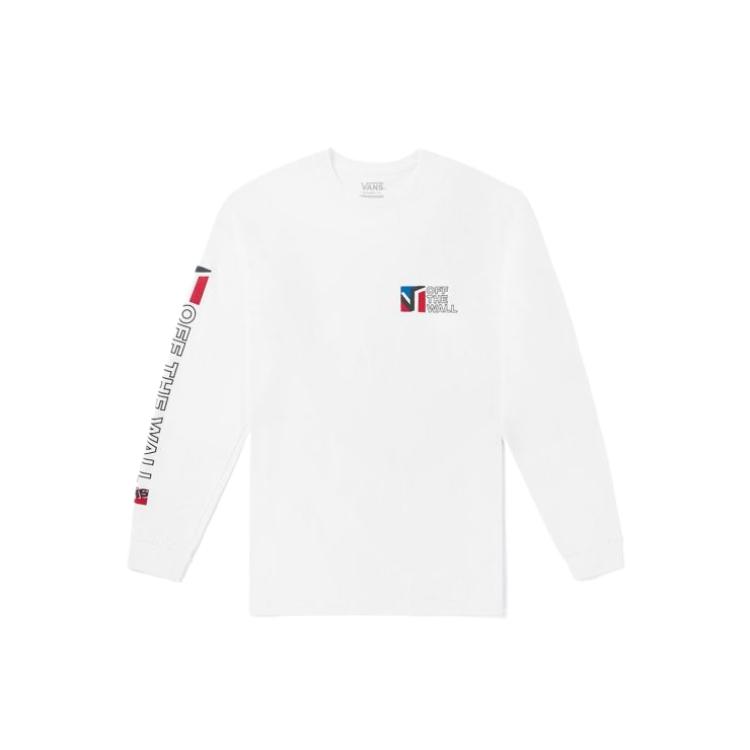 

Vans Футболка-пуловер с длинным рукавом, мягкая, удобная, легкая, унисекс, белая VN0A4TV2WHT M