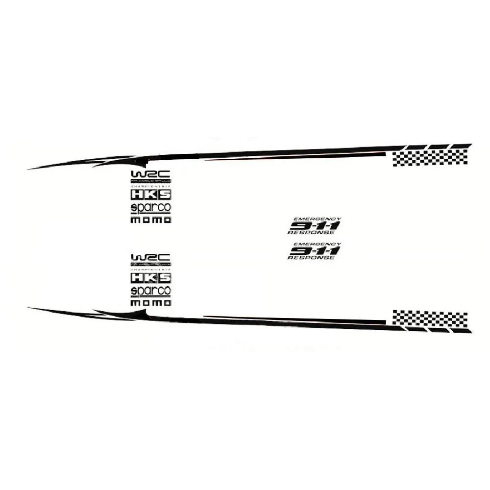 Pair Bk Material Black Car Body Styling Vinyl Decal Graphics Sticker Universal