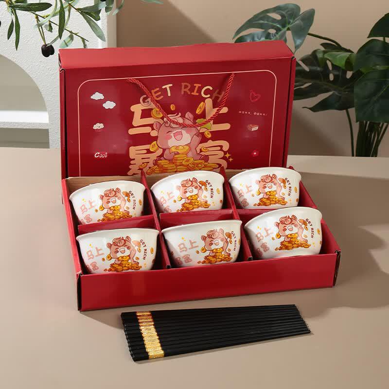 Bing Yue Fortune Ceramic Dinnerware Set