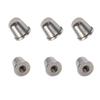Stainless Steel Bullet Ball Disc Threaded Ear Studs for DIY Jewelry