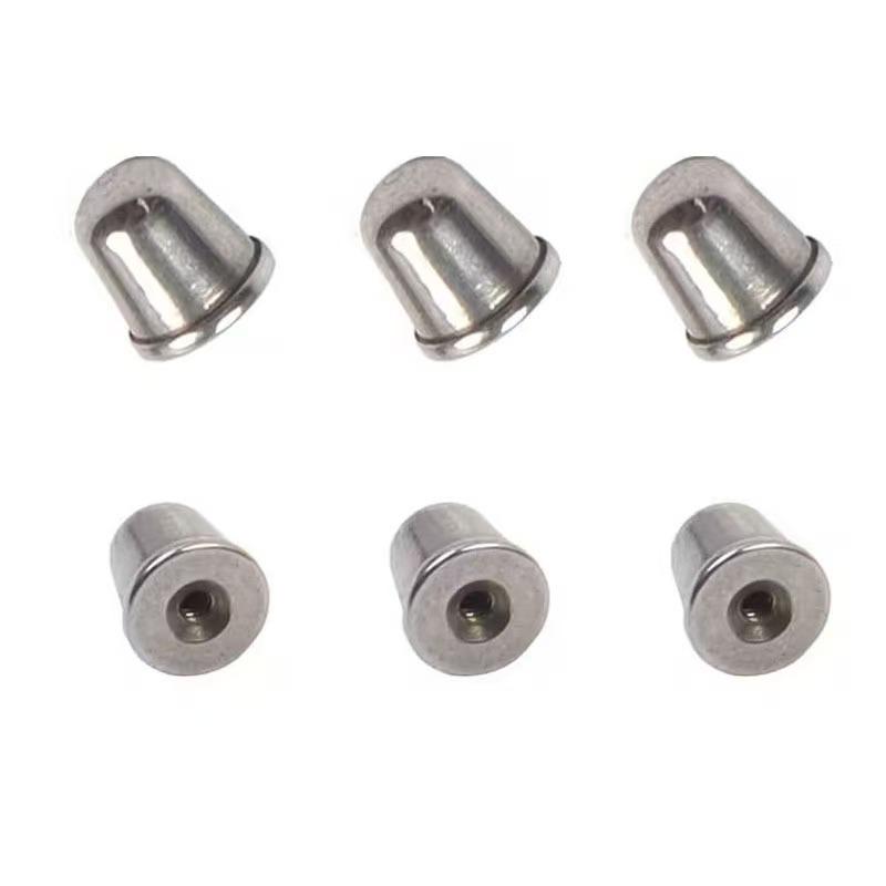 Stainless Steel Bullet Ball Disc Threaded Ear Studs for DIY Jewelry
