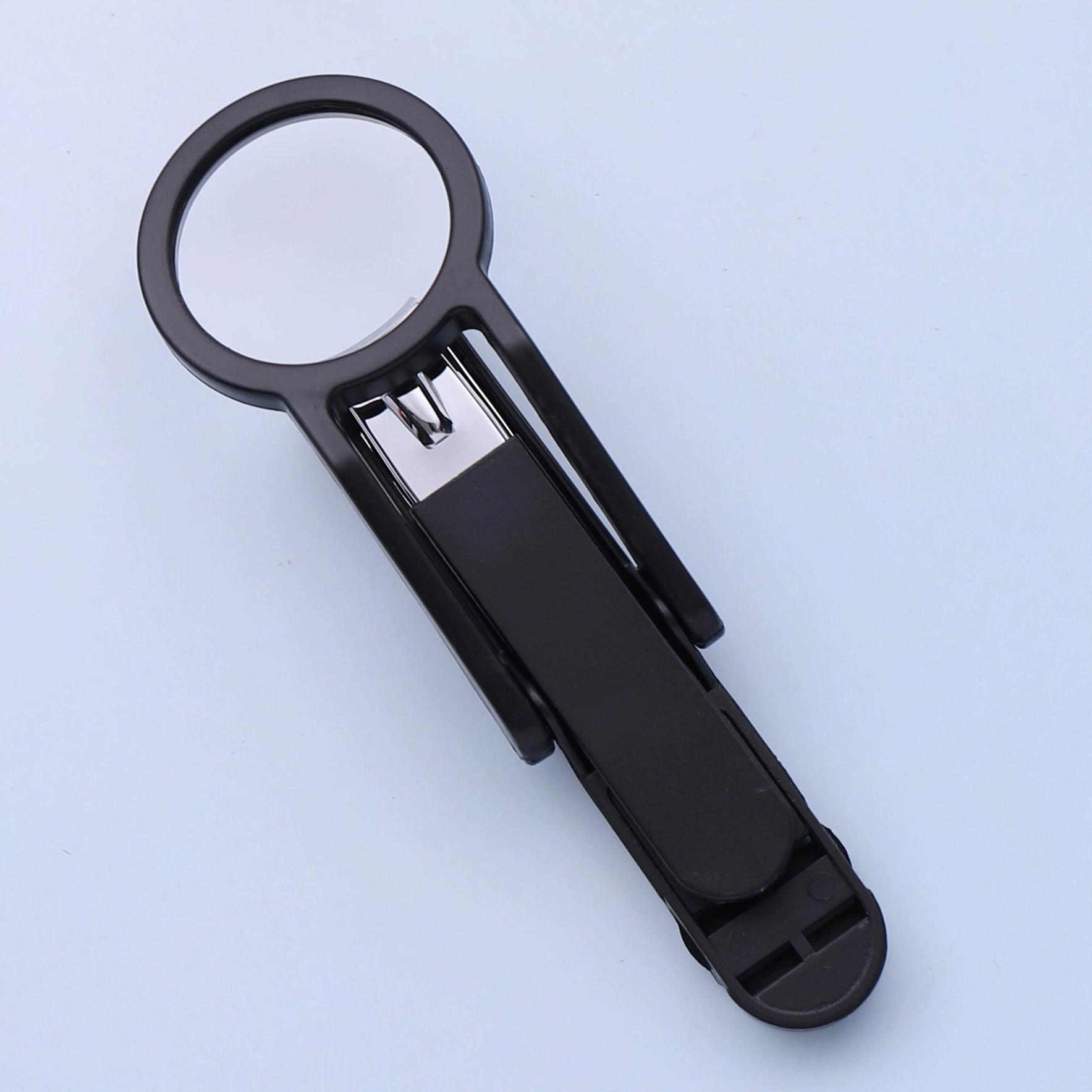 

Увеличенные кусачки для ногтей из нержавеющей стали с удобной резиновой ручкой для пожилых людей и всех возрастов, классический инструмент для стрижки ногтей чёрный