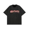 New High-Grade Fashion Brand Printing Letter Short Sleeve T T-shirt Men's Slim Fit Round Neck Thin Temperament Half Sleeve Fashion T