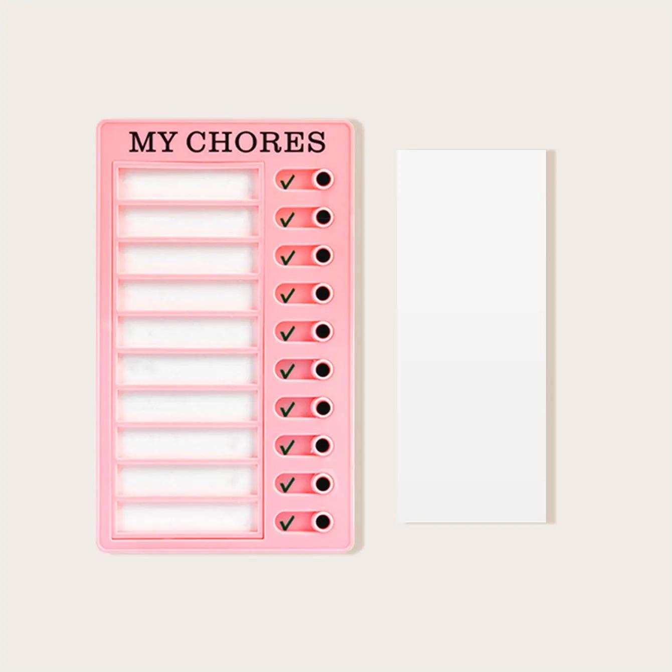 

1 шт. - Планирование времени Самодисциплина Часы Замена DIY Форма для заполнения ежедневного плана розовый